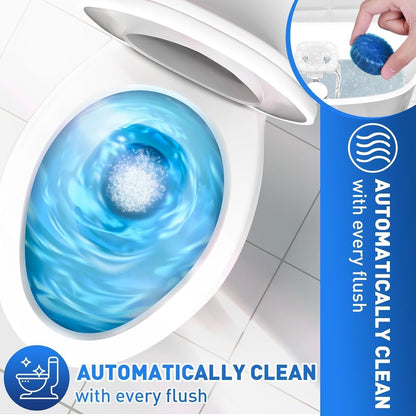 Automatic Flush Toilet Bowl Cleaner Tablets, Mild Lemon Scent (Pack Of 10)